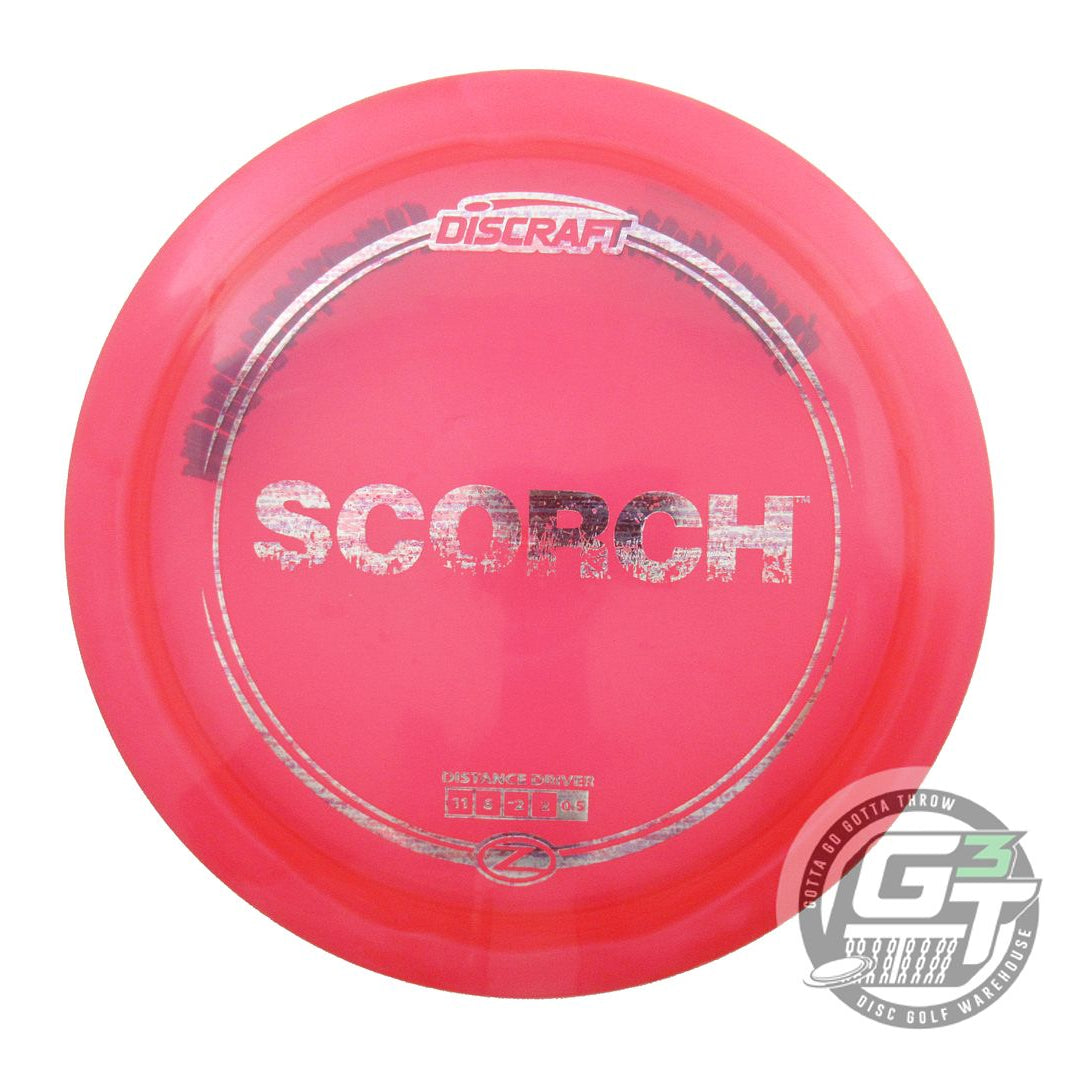 USED Discraft Z Scorch 176g Pink Static Foil Distance Driver Golf Disc