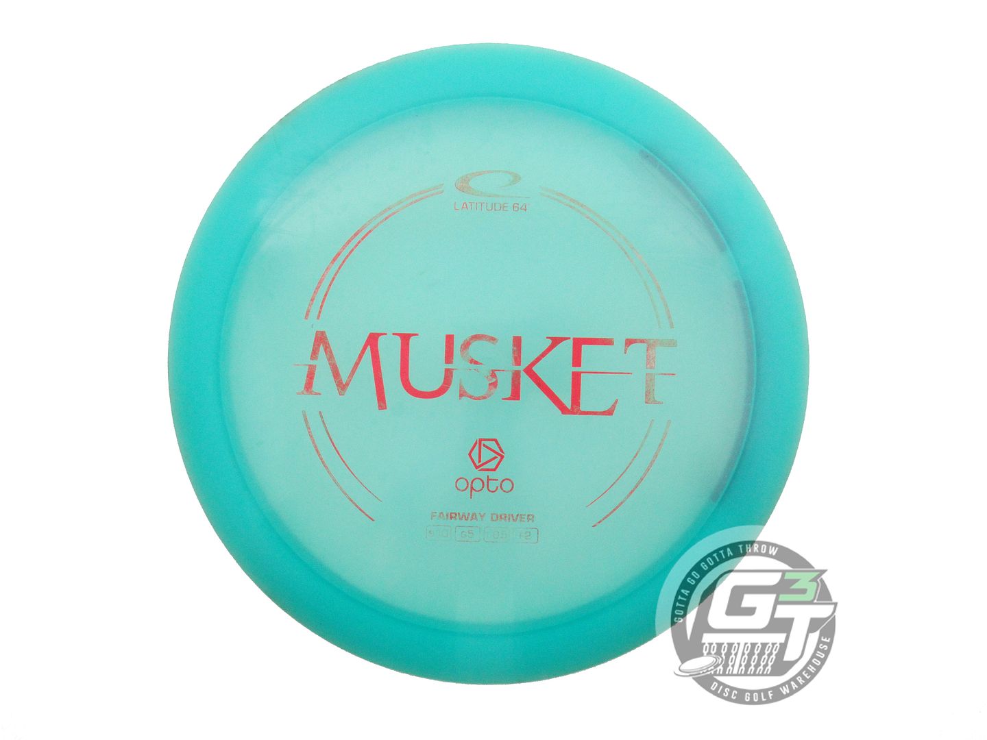 USED Latitude 64 Opto Musket 173g Seafoam Red Foil Fairway Driver Golf Disc