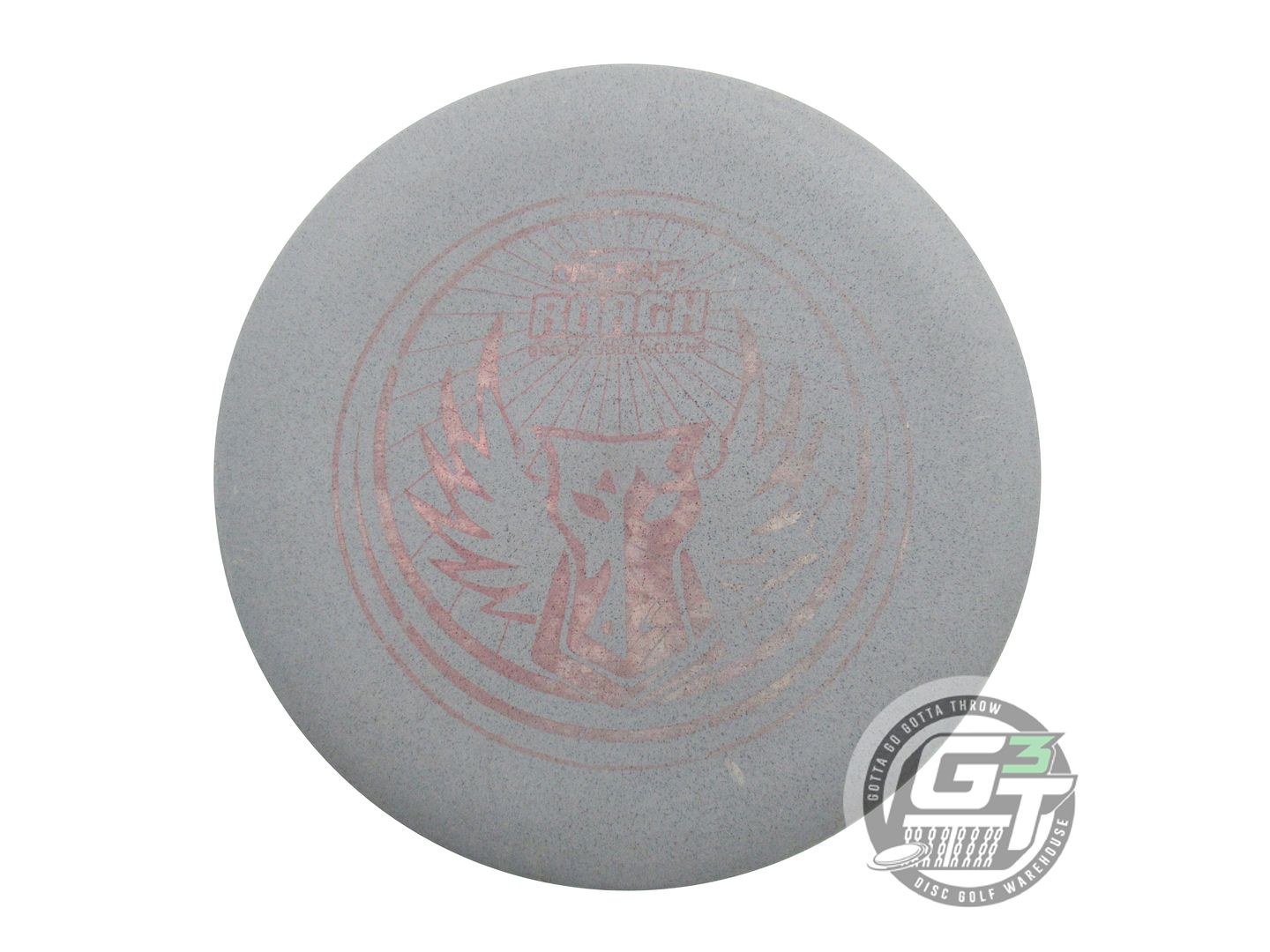 USED Discraft BRO-D Rubber Blend Roach 173g Gray Pink Shatter Putter Golf Disc