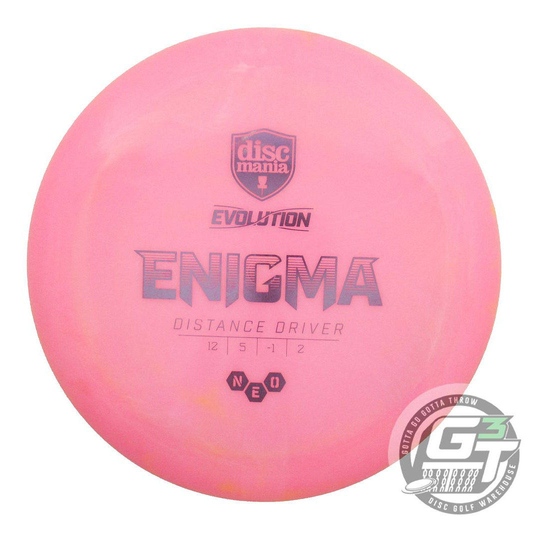 USED DiscMania Neo Enigma 168g Pink Lilac Foil Distance Driver Golf Disc