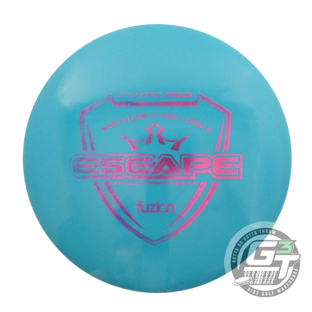 USED Dynamic Discs Fuzion Escape 173g Teal Magenta Foil Fairway Driver Golf Disc