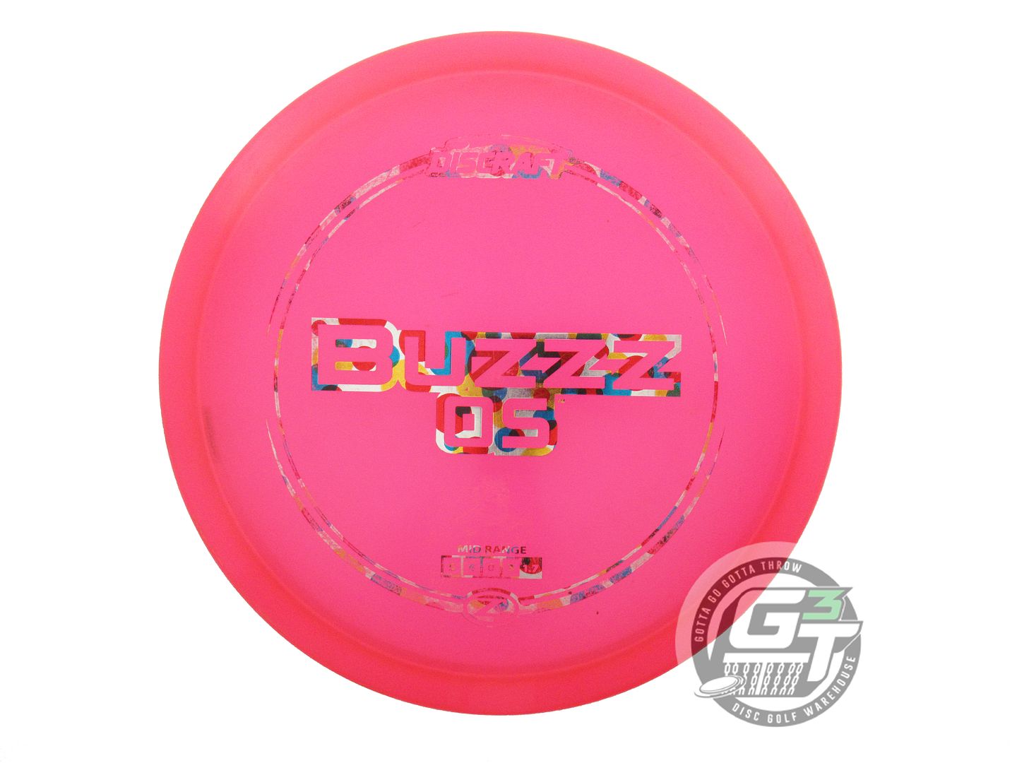 USED Discraft Z Buzzz OS 180g Pink Wonder Bread Foil Midrange Golf Disc