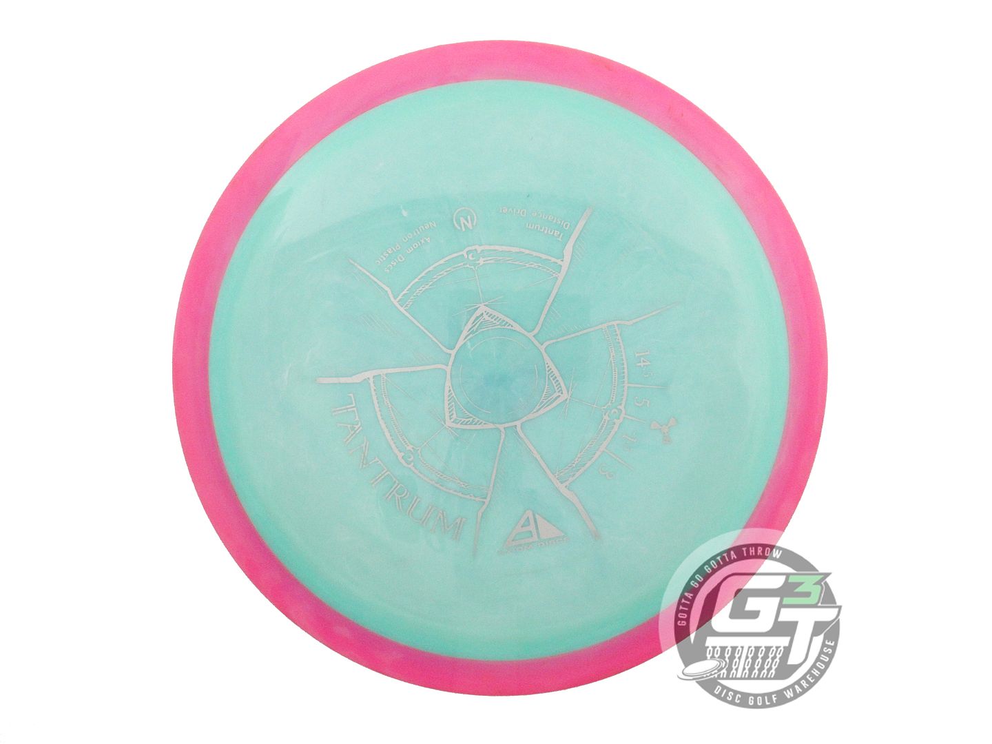 USED Axiom Discs Neutron Tantrum 174g Seafoam Pink Rim Distance Driver Golf Disc
