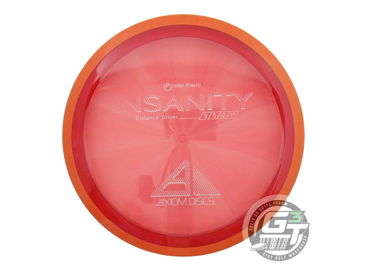 USED Axiom Discs Proton Insanity 173g Red Orange Rim Distance Driver Golf Disc