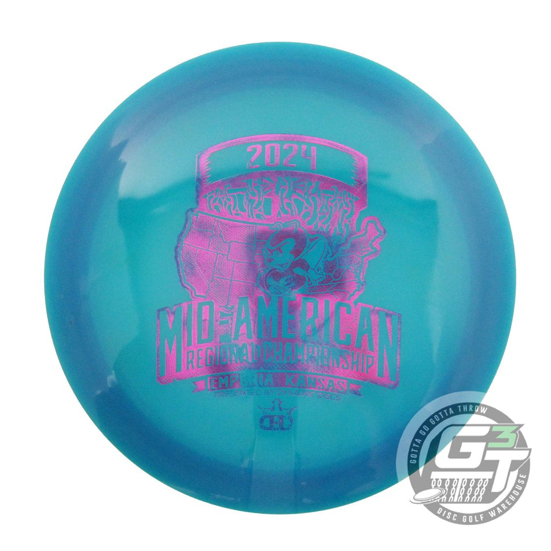USED Dynamic Discs Lucid Raider 173g Blue Purple Foil Distance Driver Golf Disc