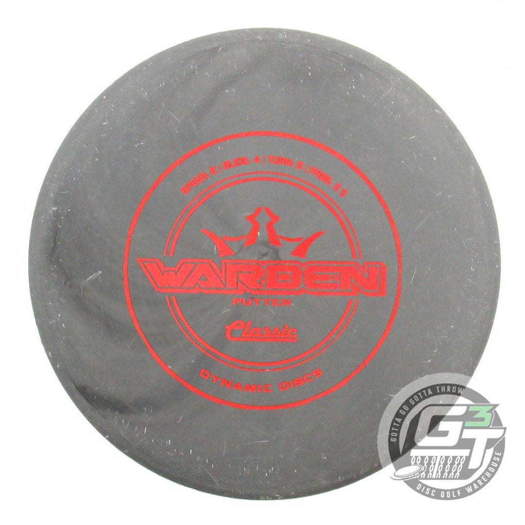 USED Dynamic Discs Classic Hard Warden 174g Gray Red Holo Foil Putter Golf Disc