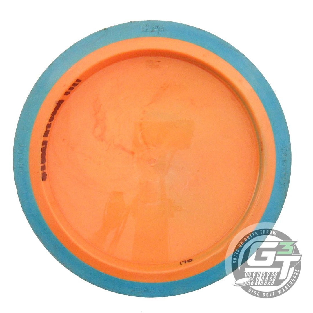 USED Axiom Discs Neutron Tenacity 170g Orange Teal Rim Distance Driver Golf Disc