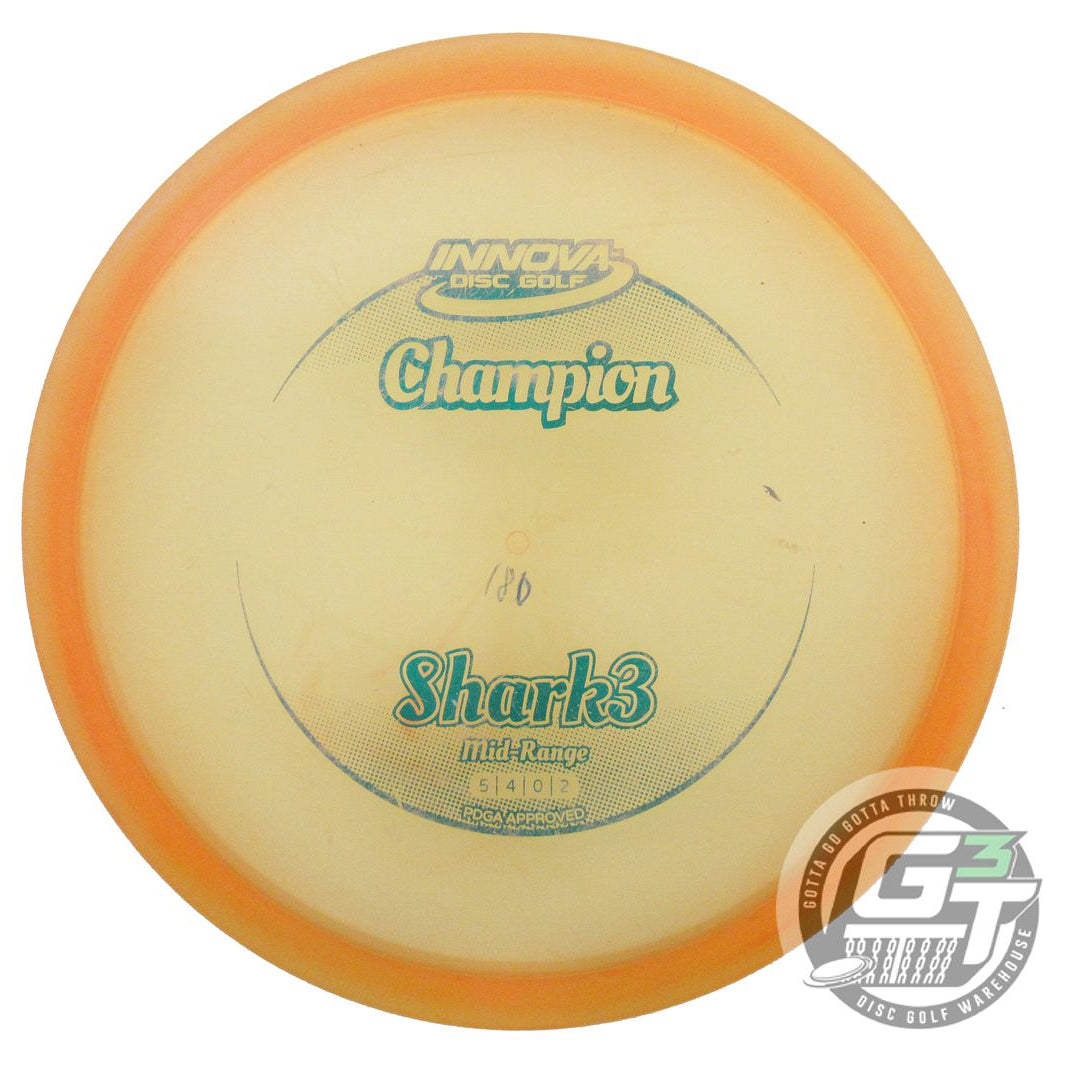 USED Innova Champion Shark3 180g Orange Green Foil Midrange Golf Disc