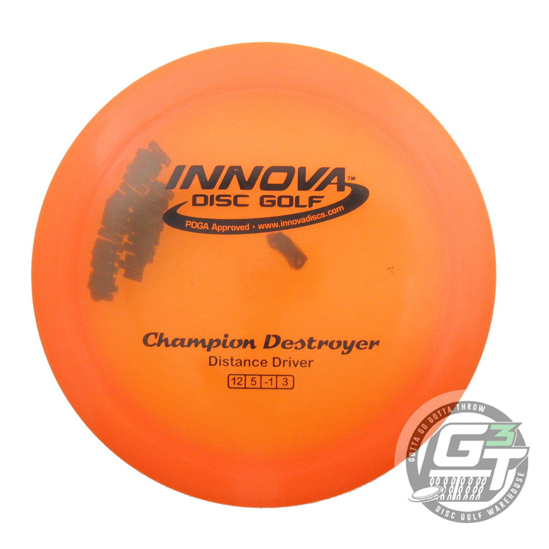 USED Innova Champion Destroyer 171g Orange Black Stamp Distance Driver Golf Disc