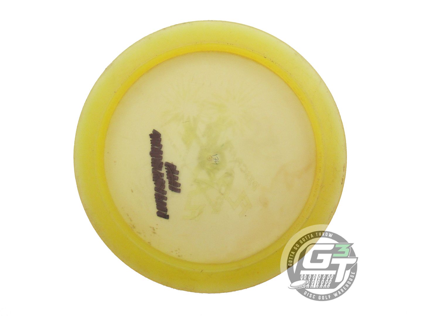 USED Discraft X-OUT Z Flash 174g Yellow Distance Driver Golf Disc