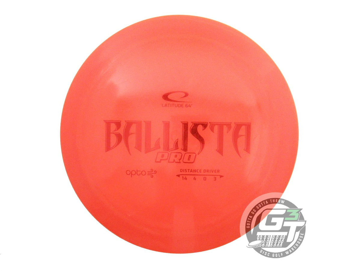 USED Latitude 64 Opto AIR Ballista Pro 158g Orange Red Foil Distance Driver Disc