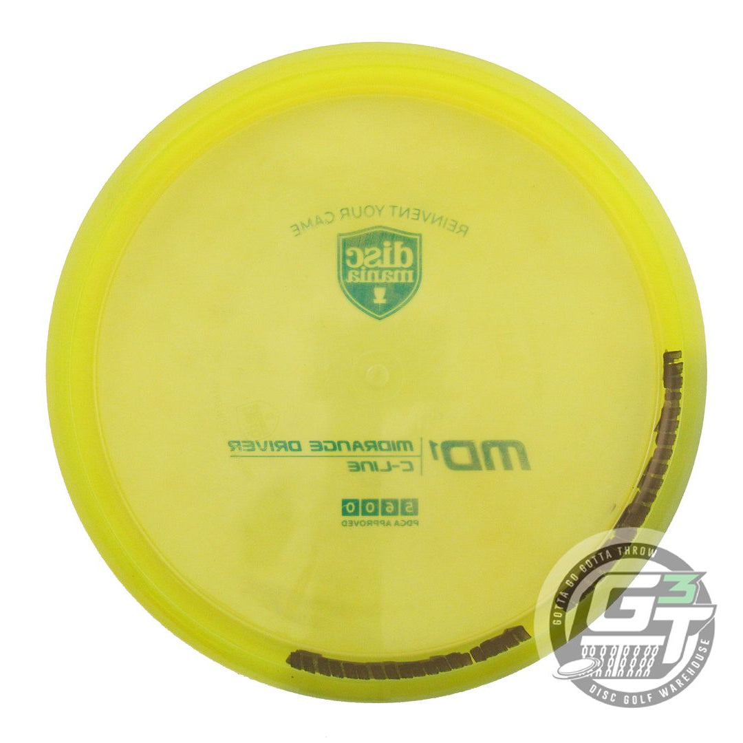 USED DiscMania C-Line MD1 177g Yellow Blue Foil Midrange Golf Disc