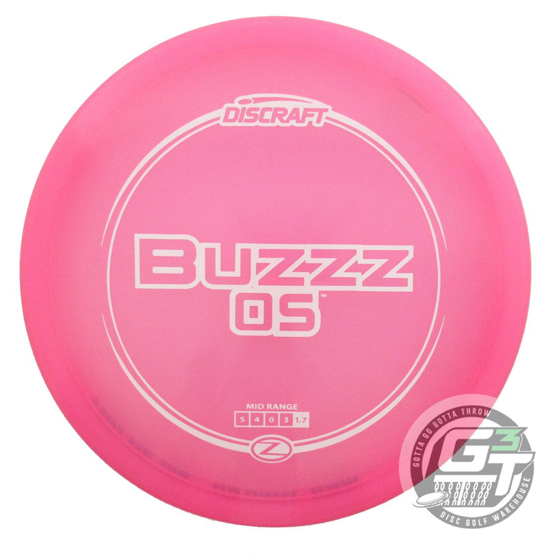 USED Discraft Z Buzzz OS 169g Pink White Stamp Midrange Golf Disc
