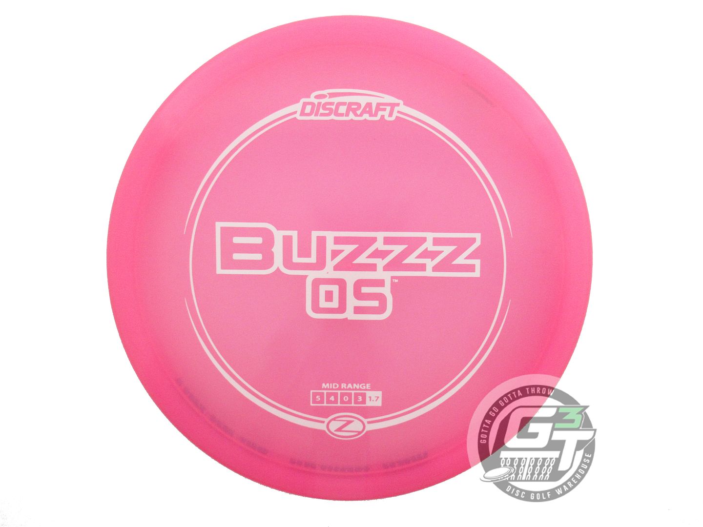 USED Discraft Z Buzzz OS 169g Pink White Stamp Midrange Golf Disc