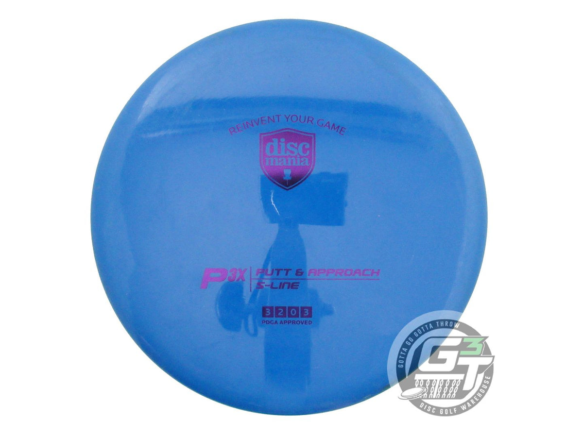 USED DiscMania S-Line P3x 176g Blue Purple Foil Putter Golf Disc