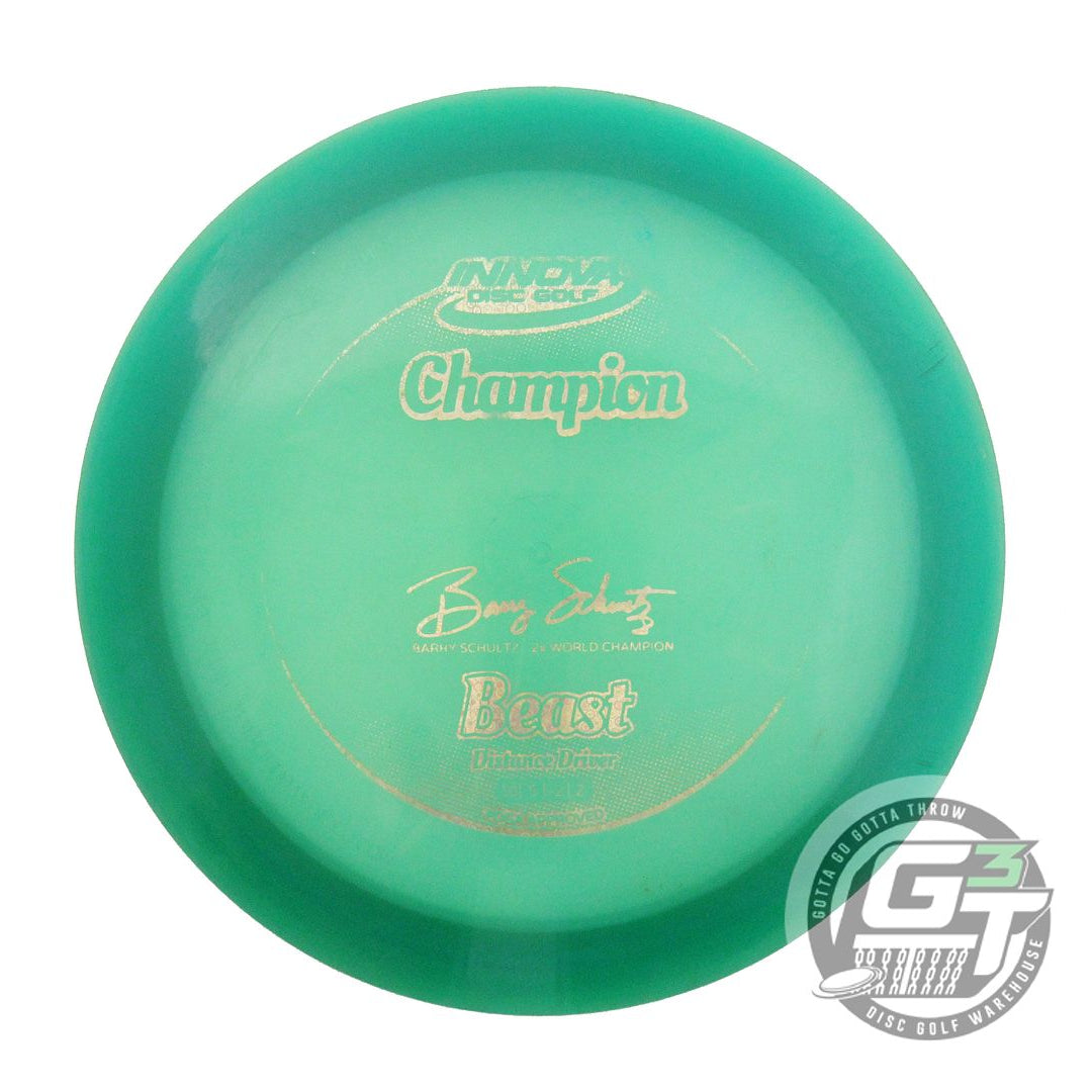 USED Innova Champion Beast 165g Green Gold Bubble Foil Distance Driver Golf Disc