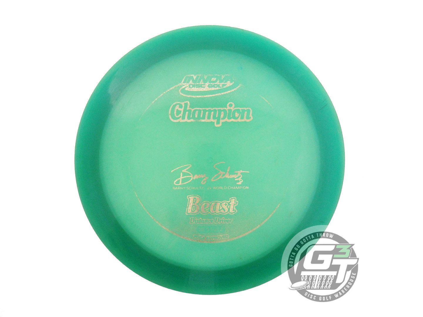 USED Innova Champion Beast 165g Green Gold Bubble Foil Distance Driver Golf Disc