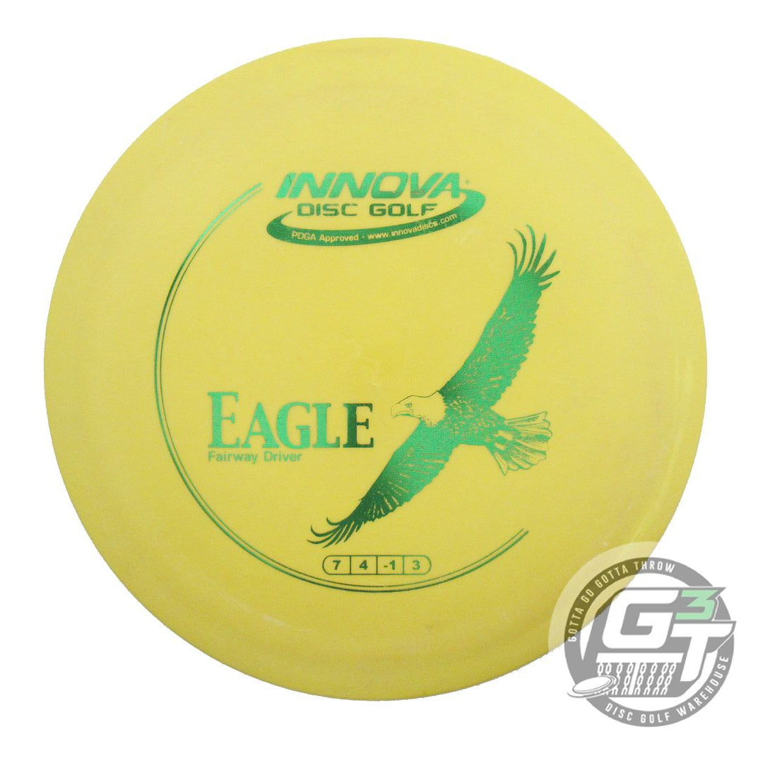 USED Innova DX Eagle 171g Yellow Green Foil Fairway Driver Golf Disc