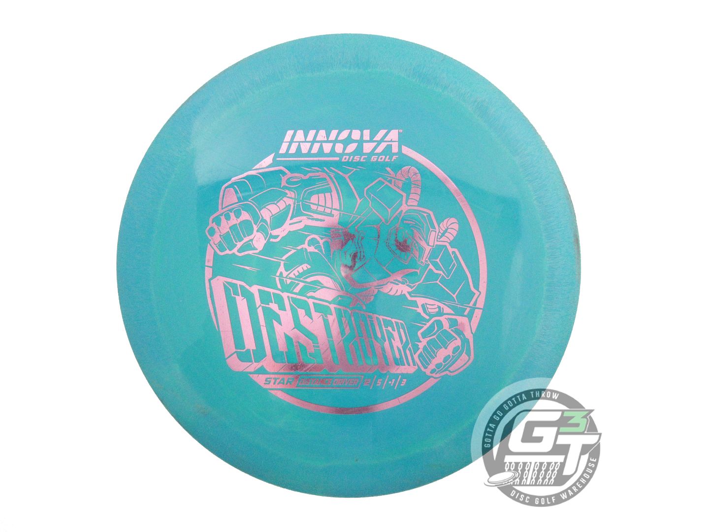 USED Innova Star Destroyer 170g Teal Pink Foil Distance Driver Golf Disc