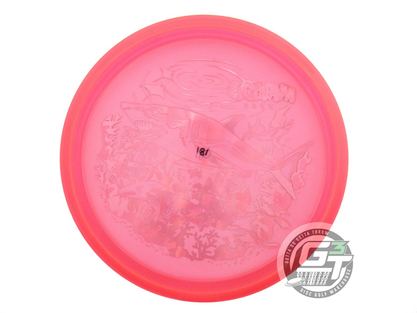 USED Innova RIPTIDE REEF Champion Mako3 181g Pink Midrange Golf Disc