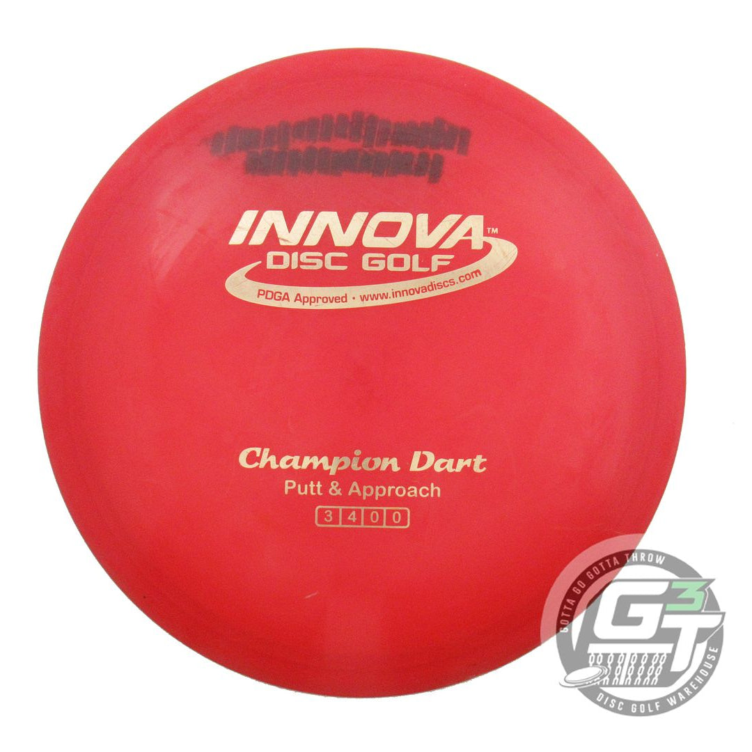 USED Innova Champion Dart 175g Red Gold Foil Putter Golf Disc
