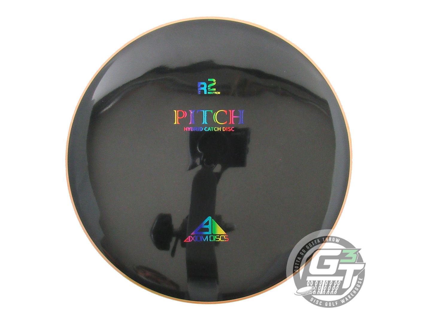 NOS Axiom Discs R2 Neutron Pitch 151g Black Peach Rim Distance Driver Golf Disc