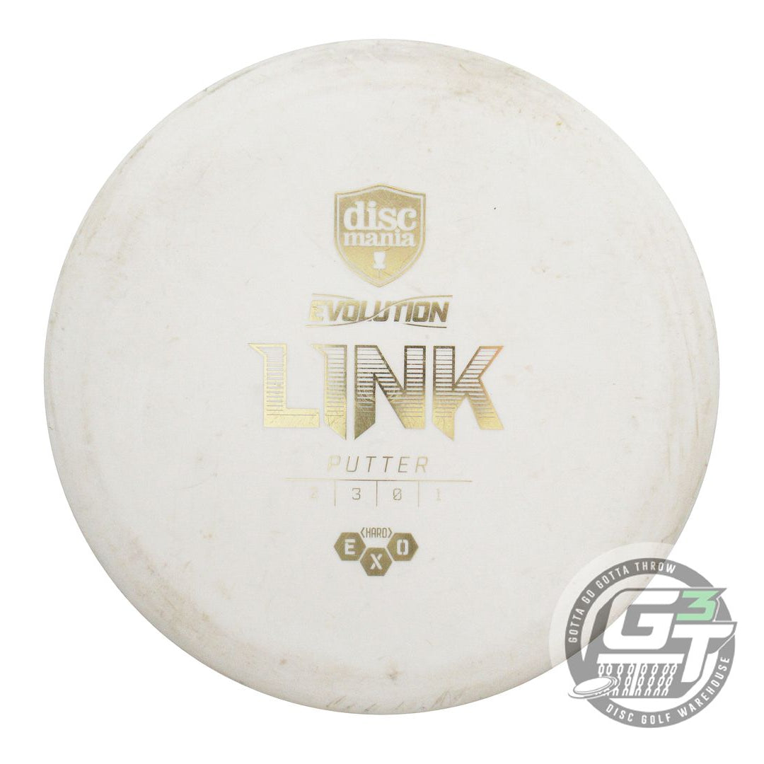 USED DiscMania EXO Hard Link 176g White Gold Foil Putter Golf Disc