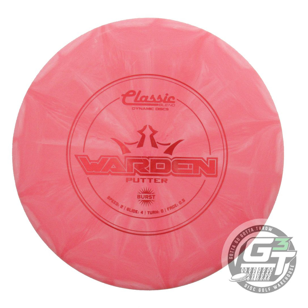 Dynamic Discs Classic Blend Burst Warden Putter Golf Disc (Individually Listed)