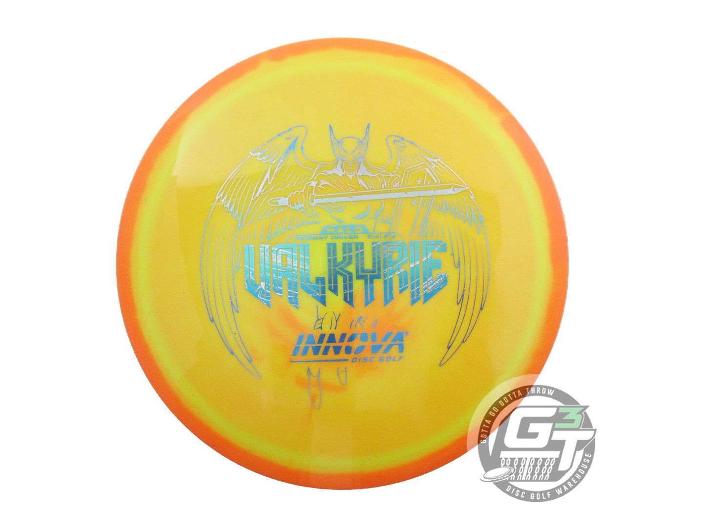 USED Innova Halo Star Valkyrie 174g Orange-Yellow Distance Driver Golf Disc
