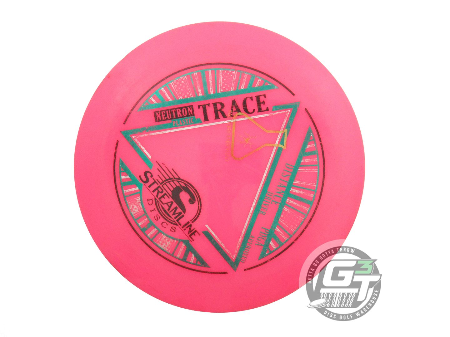 USED Streamline Discs X-OUT Neutron Trace 170g Pink Distance Driver Golf Disc
