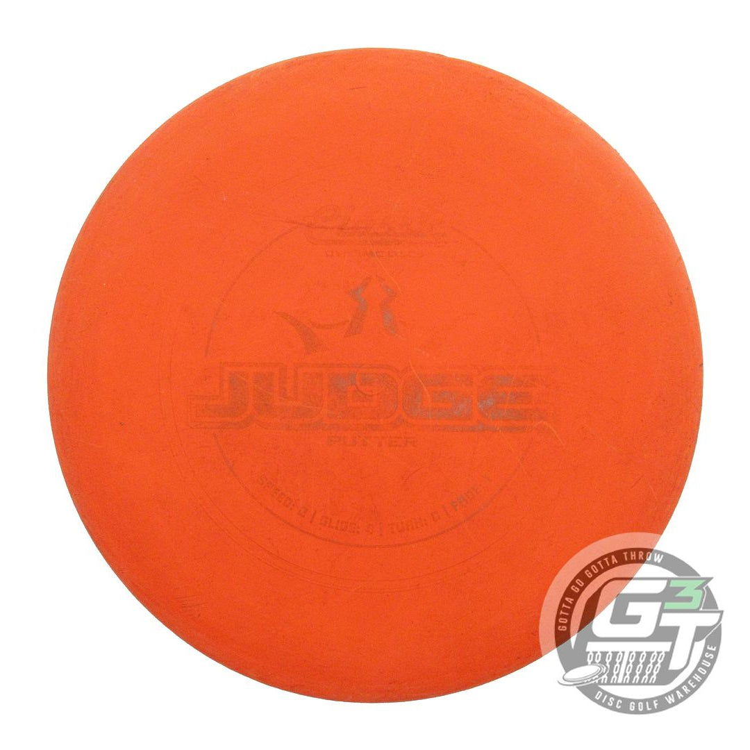 USED Dynamic Discs Classic Blend Judge 173g Orange Wiped Stamp Putter Golf Disc