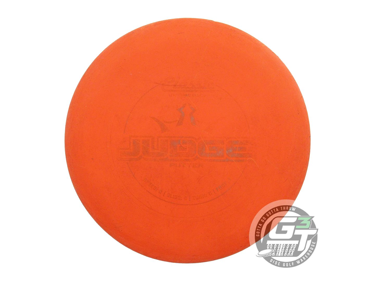 USED Dynamic Discs Classic Blend Judge 173g Orange Wiped Stamp Putter Golf Disc