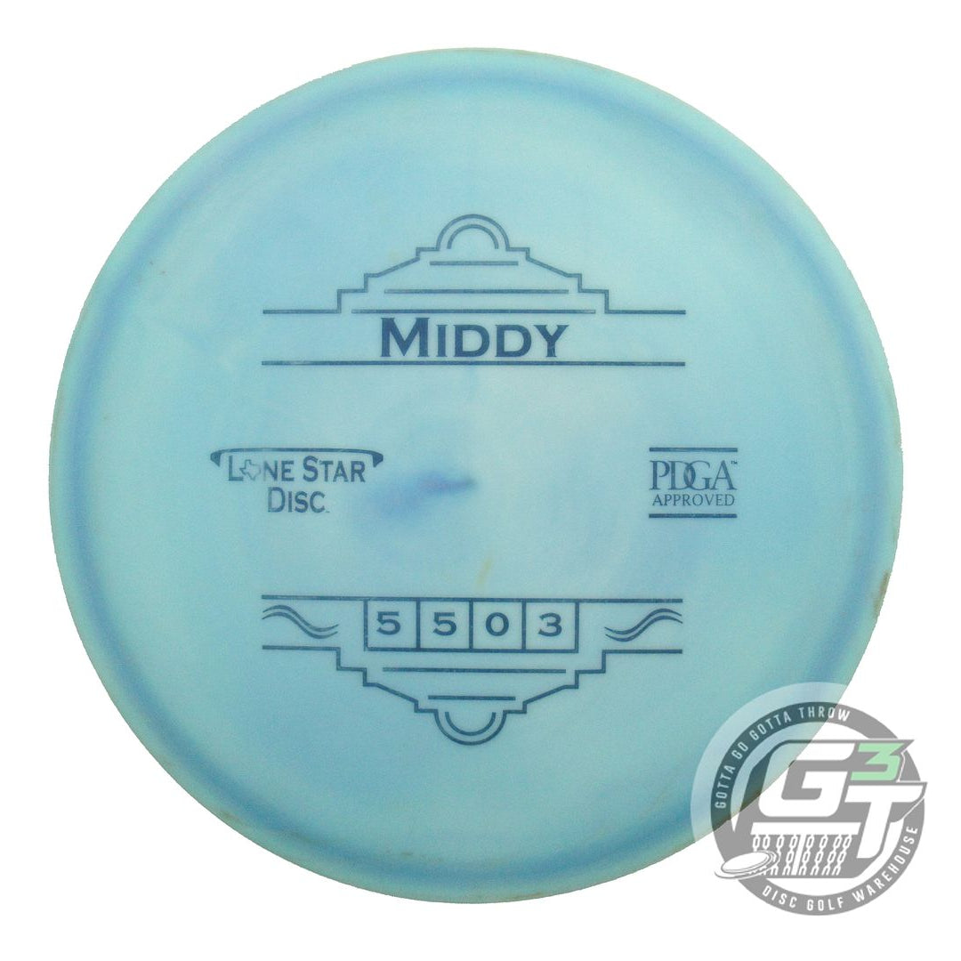 USED Lone Star Alpha Middy 175g Teal Blue Stamp Midrange Golf Disc