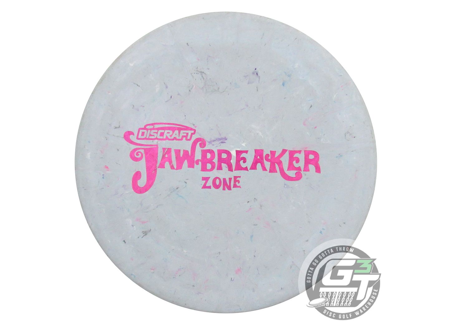 USED Discraft Jawbreaker Zone 176g Sky Blue Magenta Shatter Foil Putter Disc