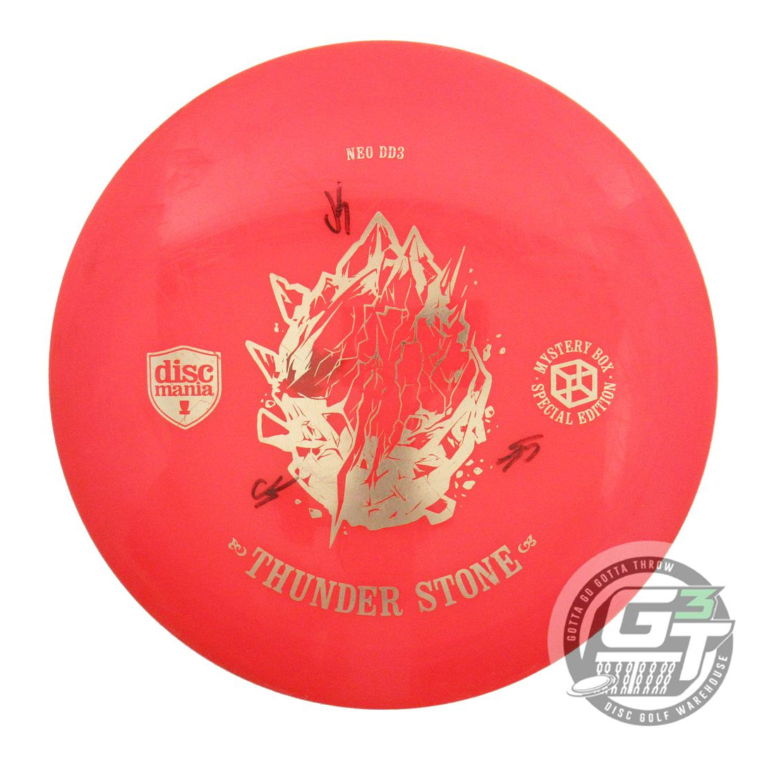 USED DiscMania THUNDER STONE Neo DD3 175g Red Gold Foil Distance Driver Disc
