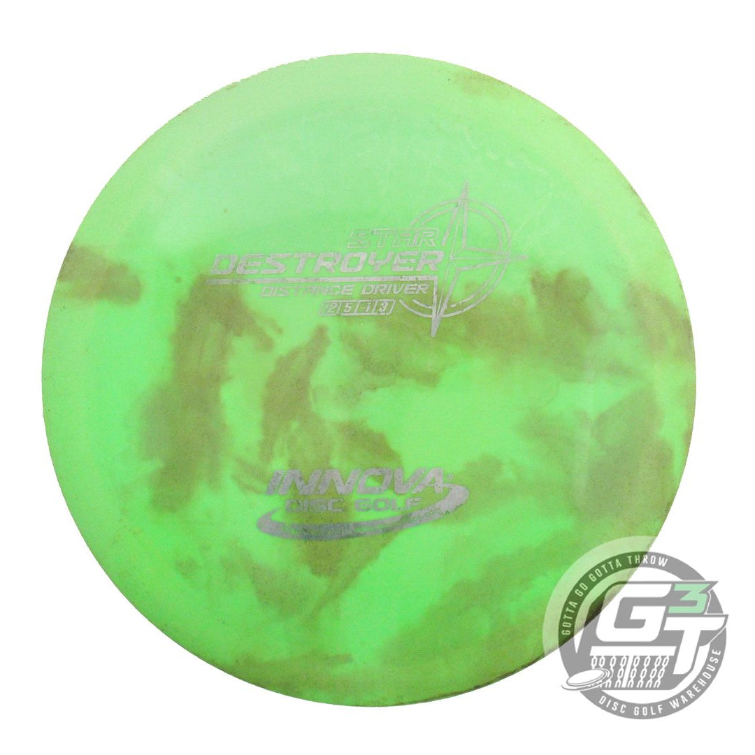 USED Innova Star Destroyer 168g Lime Silver Stamp Distance Driver Golf Disc