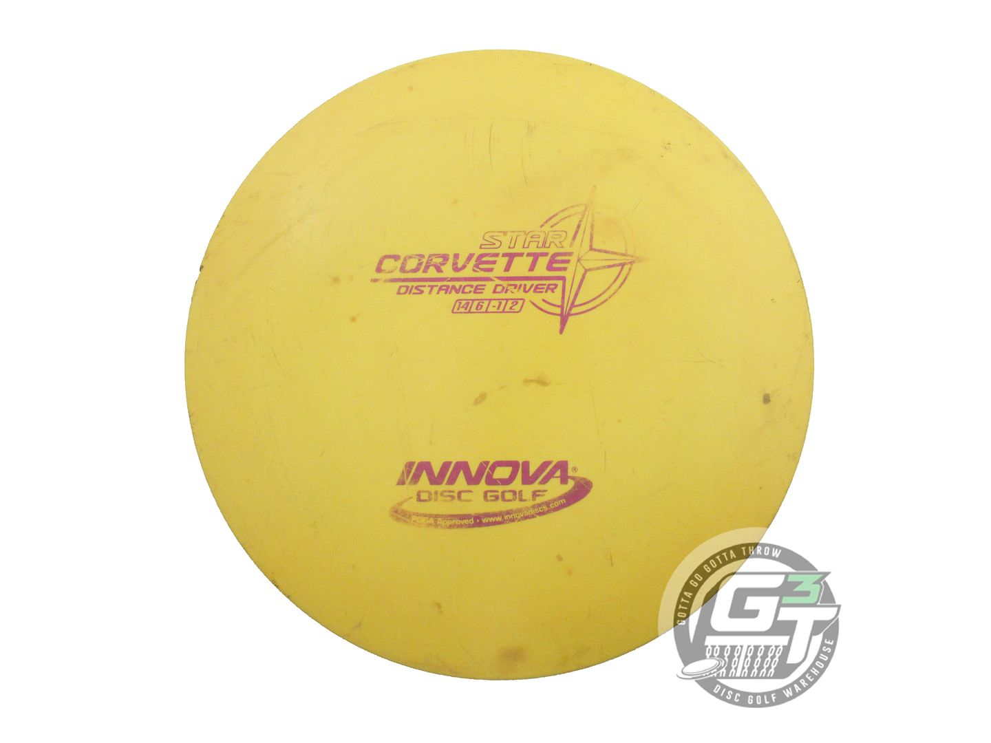 USED Innova Star Corvette 171g Yellow Magenta Foil Distance Driver Golf Disc