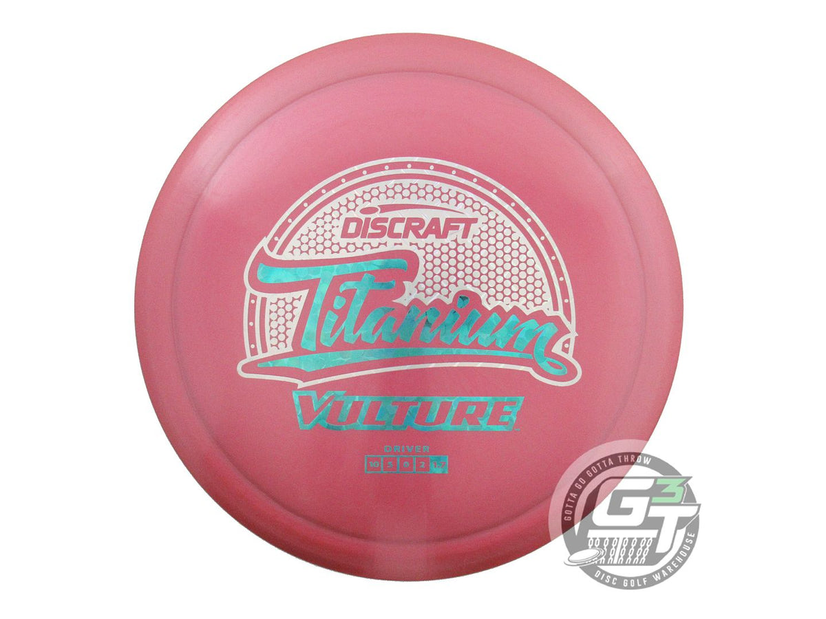 USED Discraft Titanium Vulture 175g Pink Diamond Plate Foil Distance Driver Disc