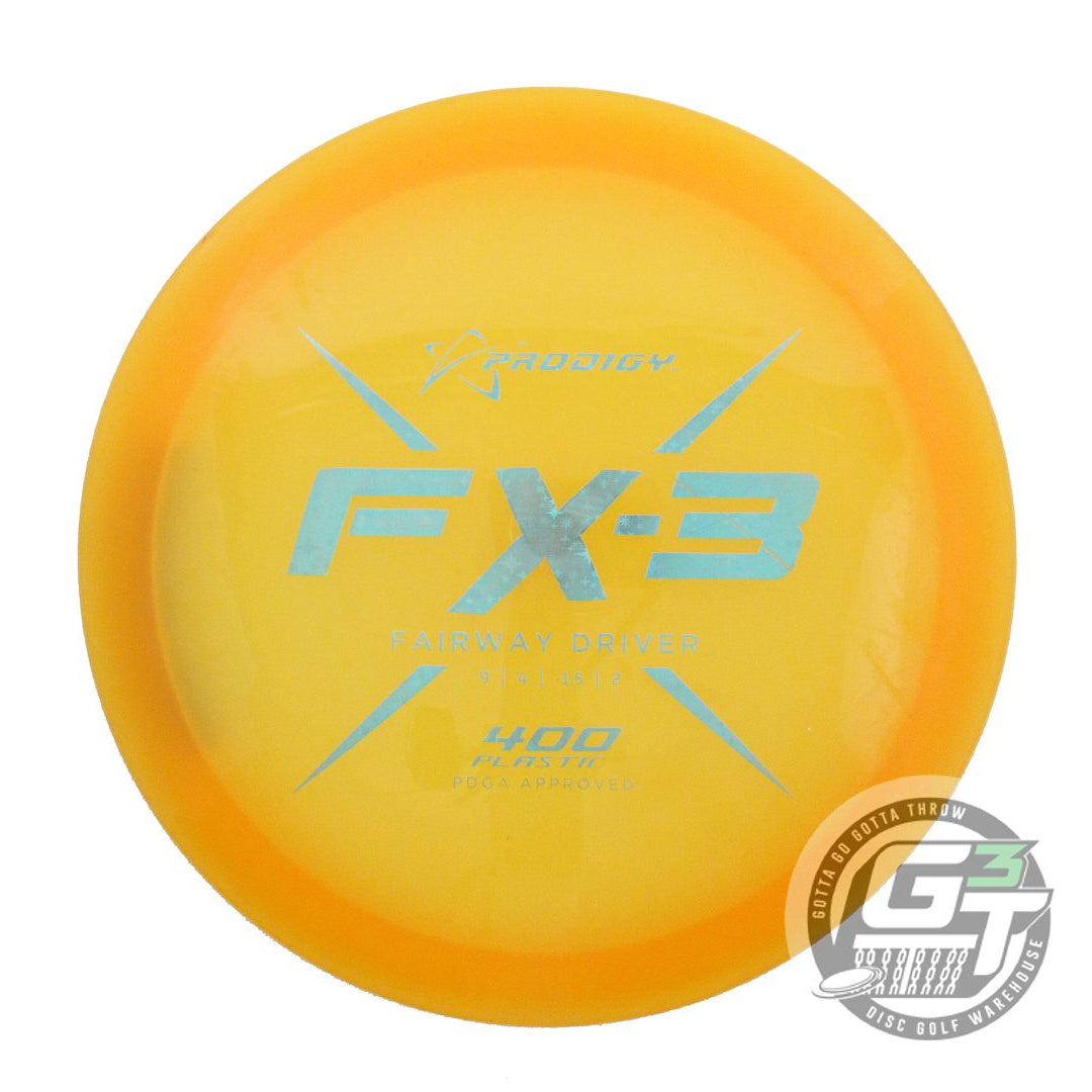 USED Prodigy Discs 400 FX3 176g Marigold Teal Star Foil Fairway Driver Golf Disc