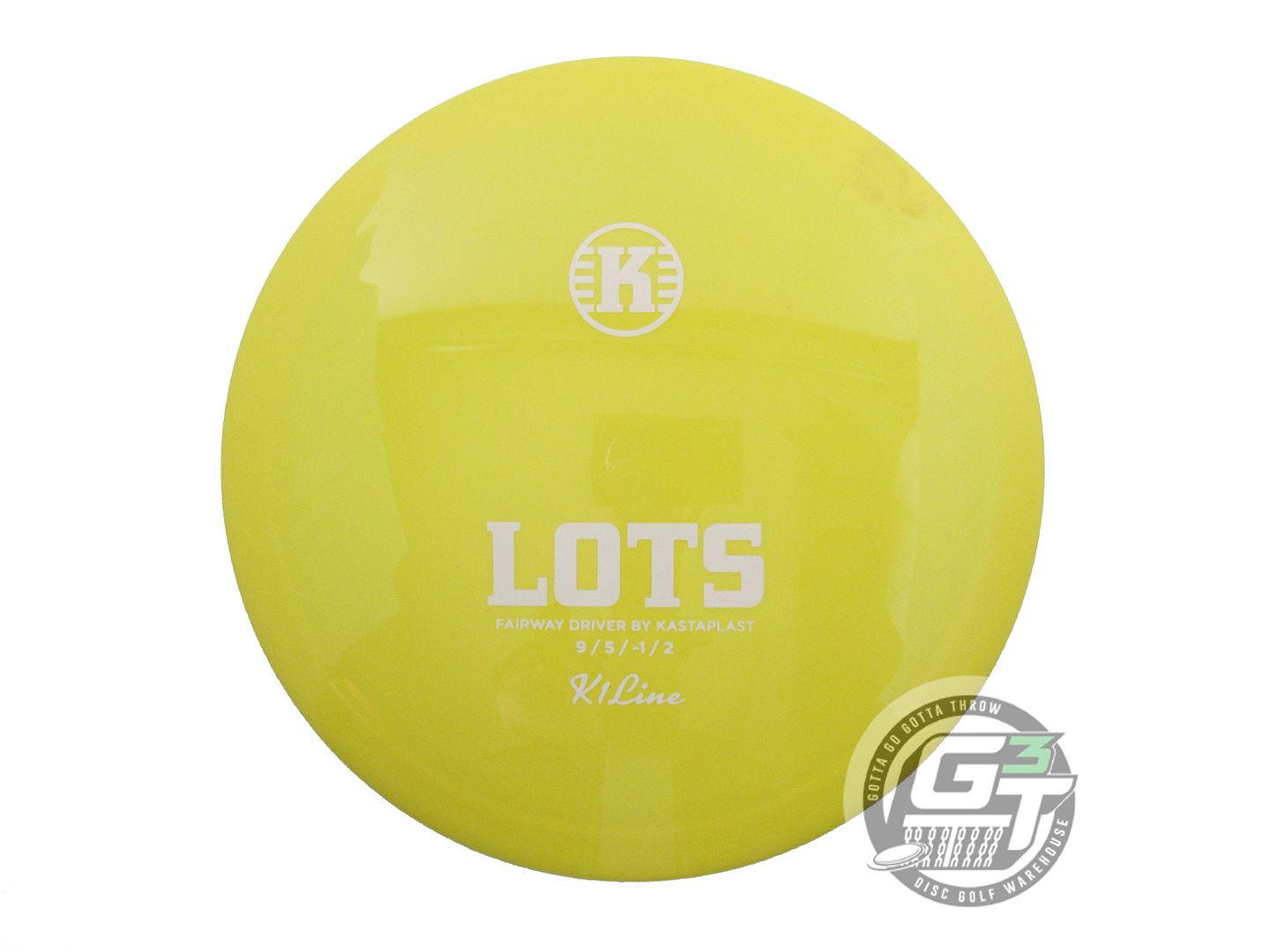 USED Kastaplast K1 Lots 171g Yellow White Stamp Fairway Driver Golf Disc