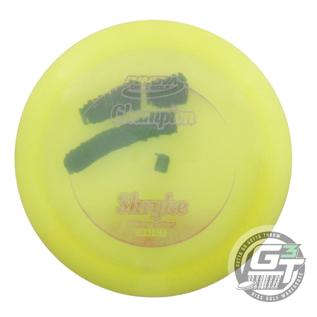 USED Innova Champion Shryke 170g Yellow Gray Stamp Distance Driver Golf Disc