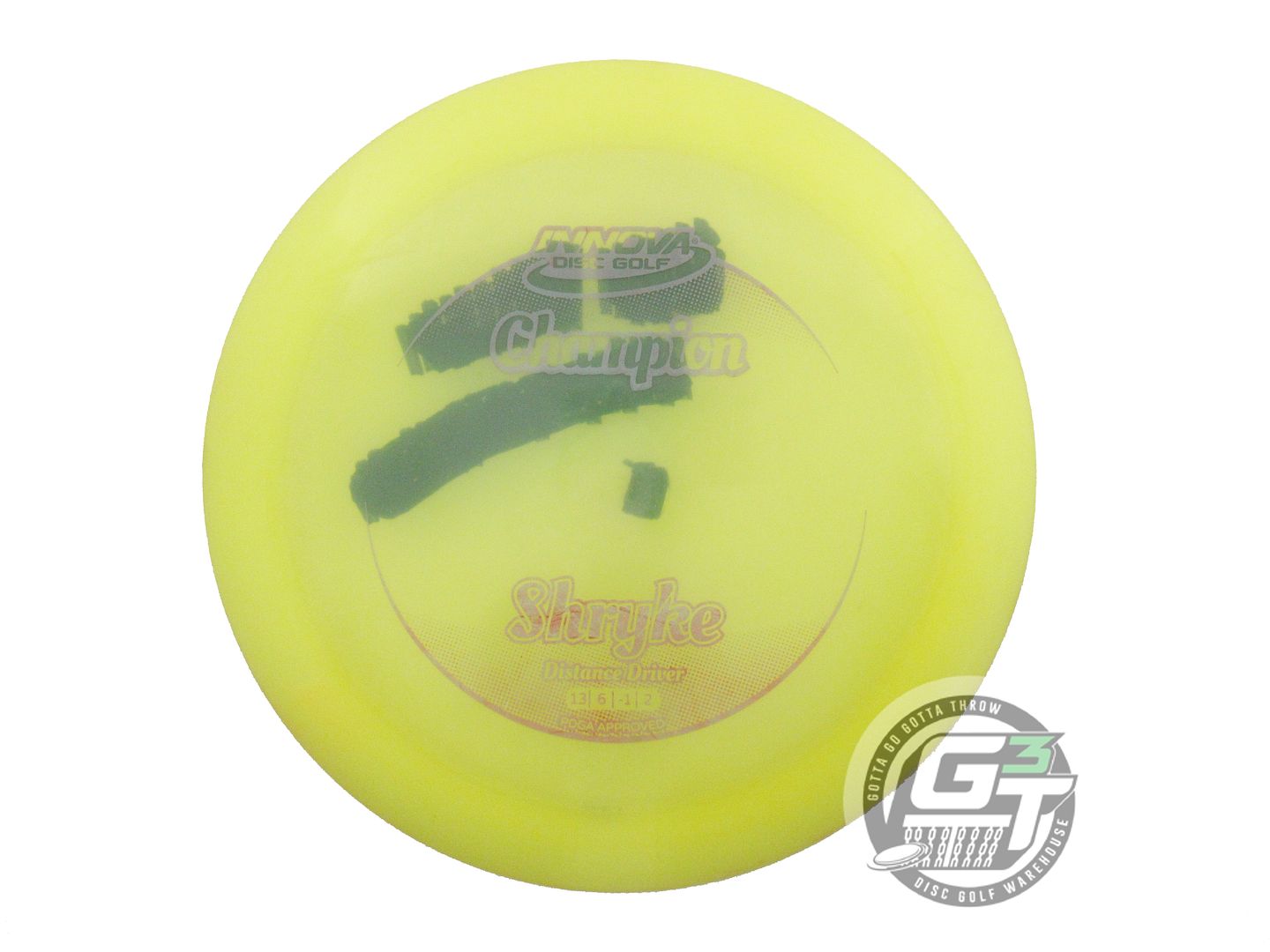 USED Innova Champion Shryke 170g Yellow Gray Stamp Distance Driver Golf Disc
