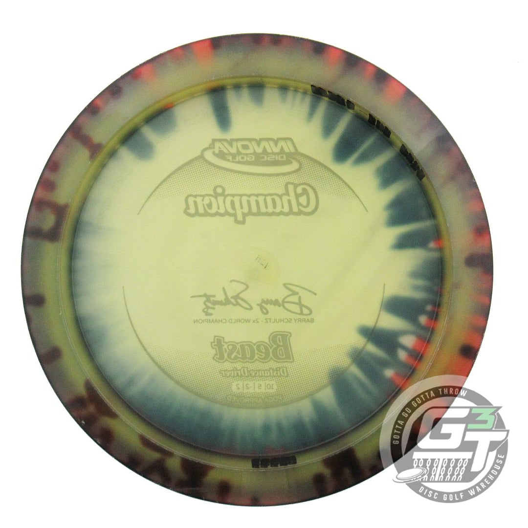 USED Innova I-DYE Champion Beast 174g Red Burst Distance Driver Golf Disc