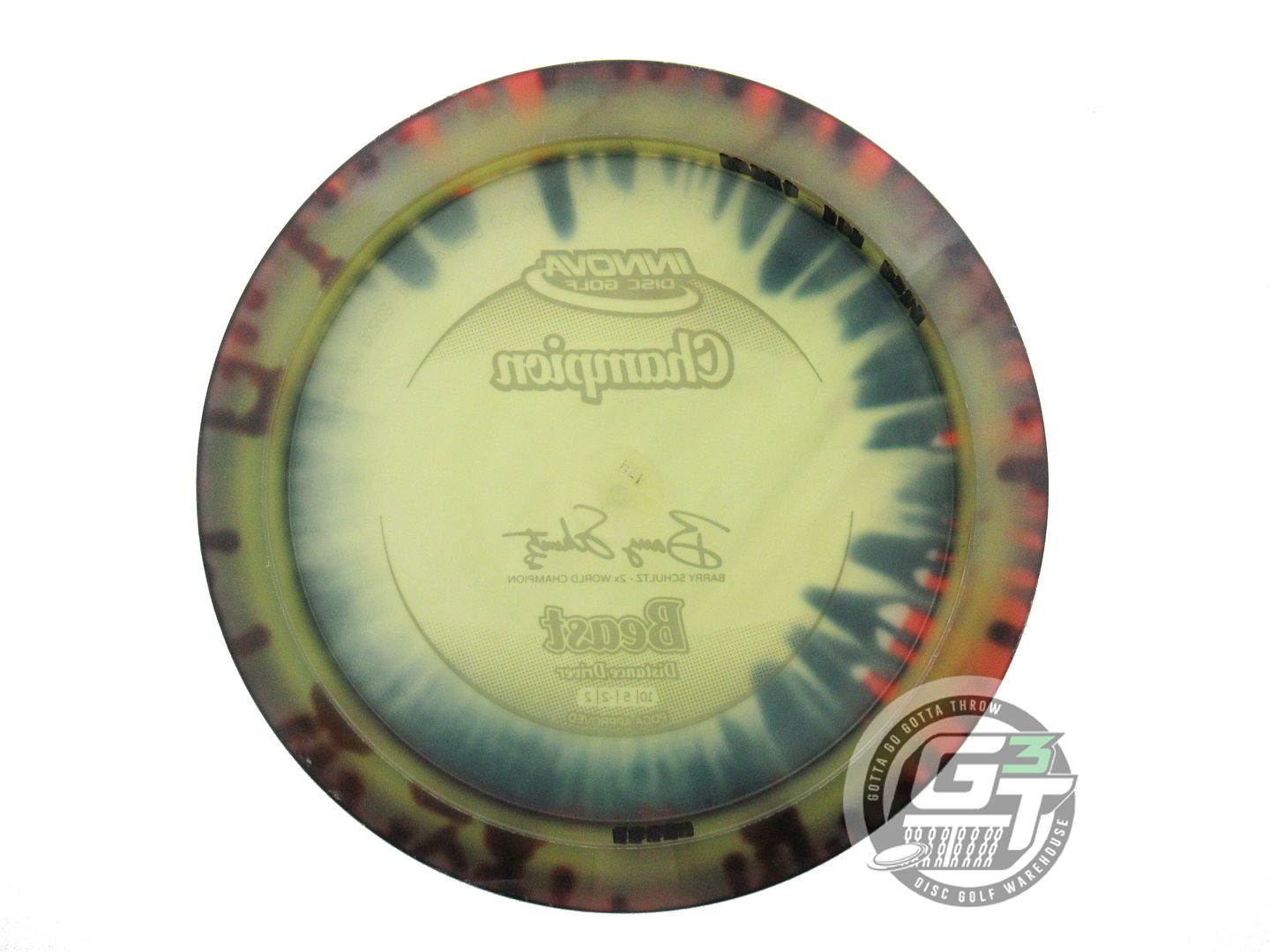 USED Innova I-DYE Champion Beast 174g Red Burst Distance Driver Golf Disc