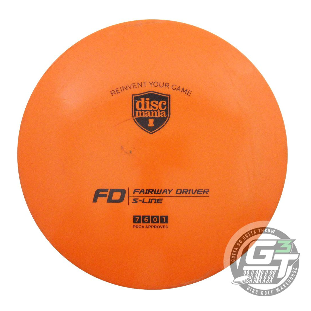 USED DiscMania S-Line FD 173g Orange Black Stamp Fairway Driver Golf Disc