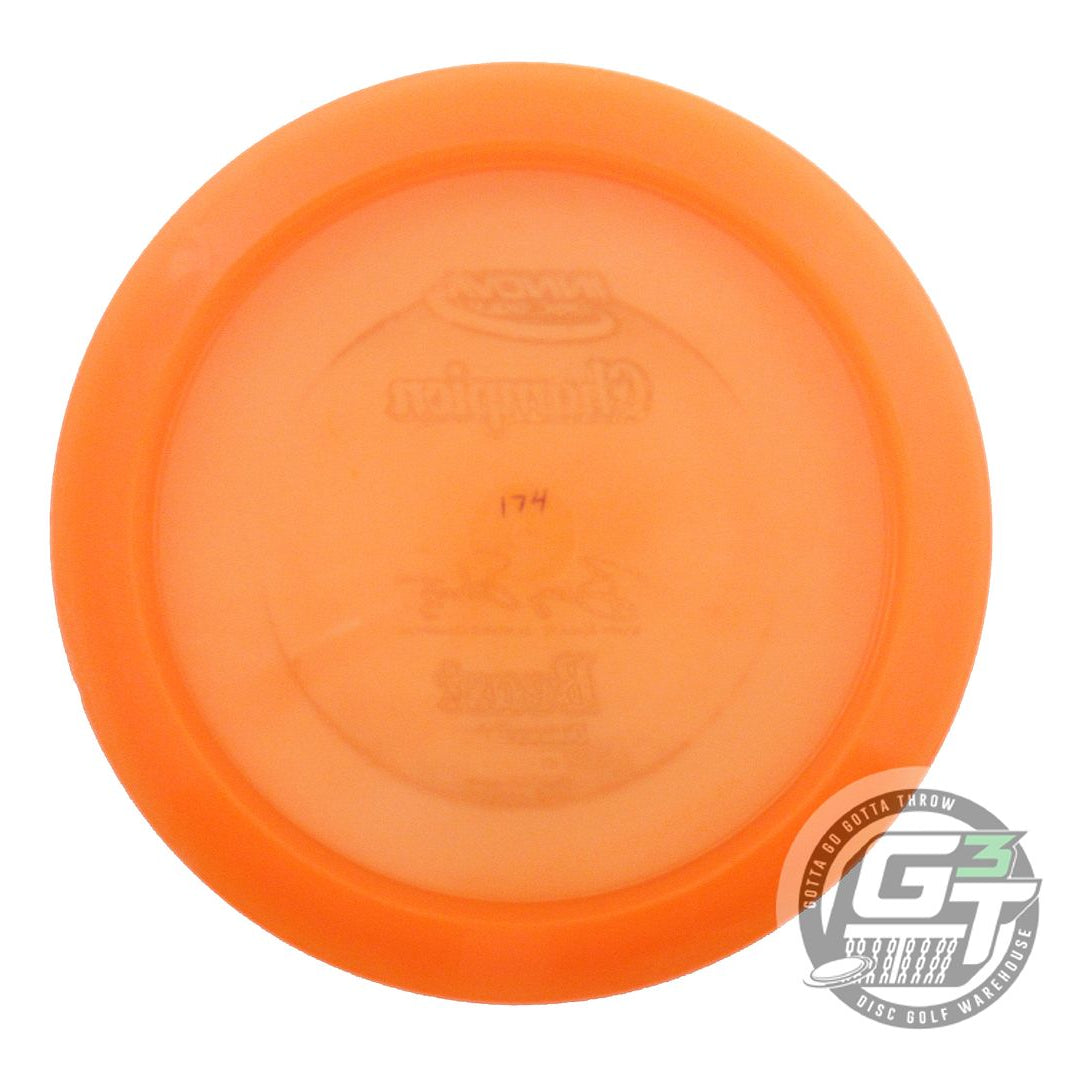 USED Innova Champion Beast 174g Orange Silver Shatter Foil Distance Driver Disc