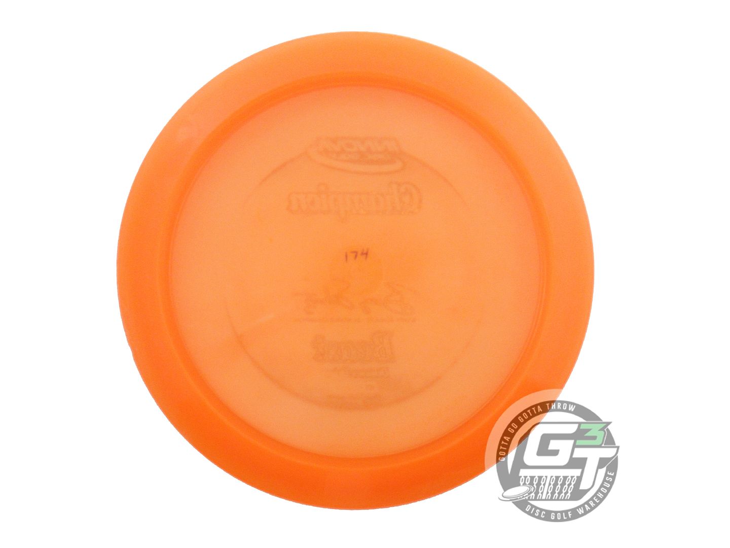USED Innova Champion Beast 174g Orange Silver Shatter Foil Distance Driver Disc