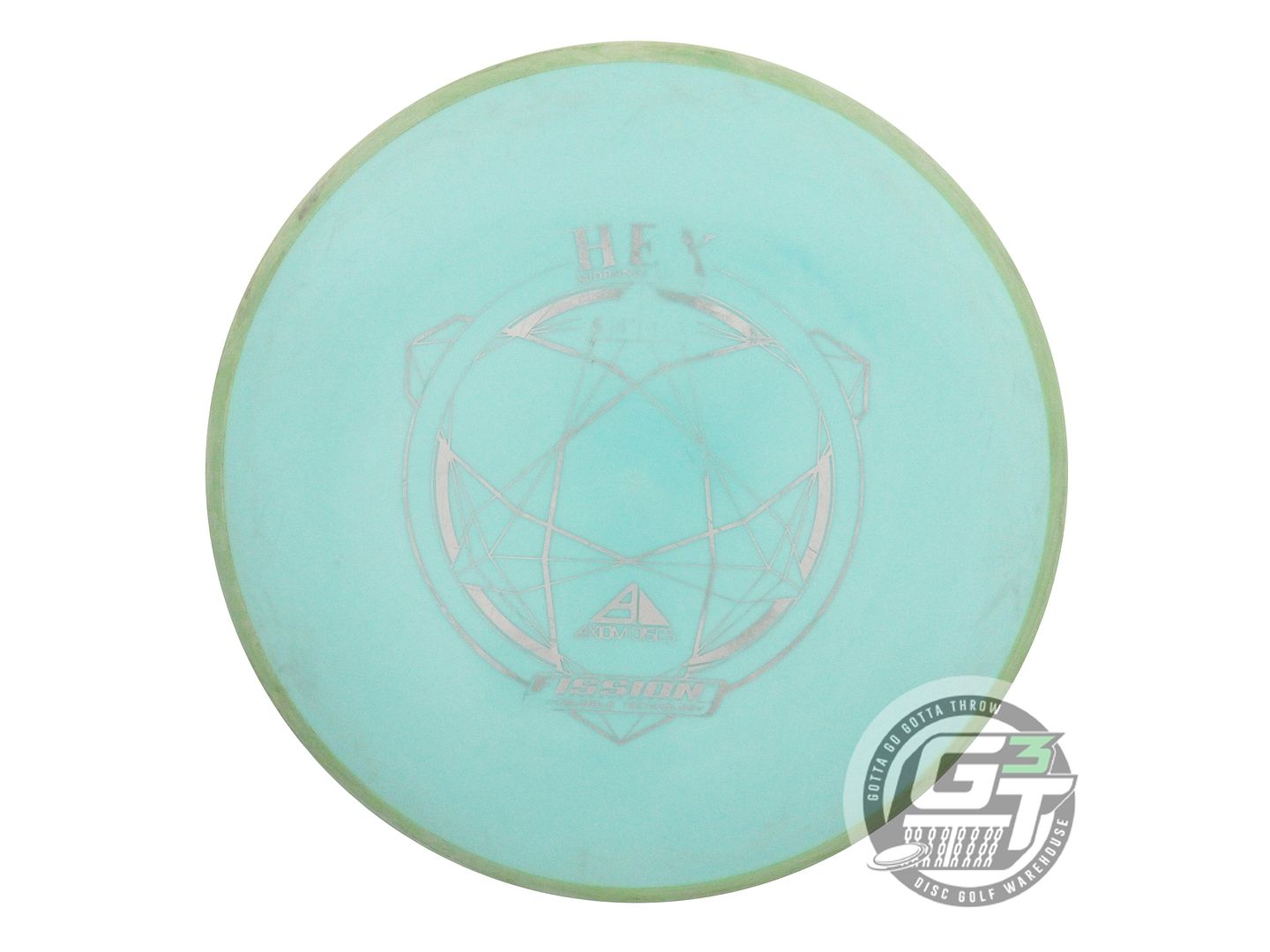 USED Axiom Discs Fission Hex 174g Seafoam Lime Rim Midrange Golf Disc