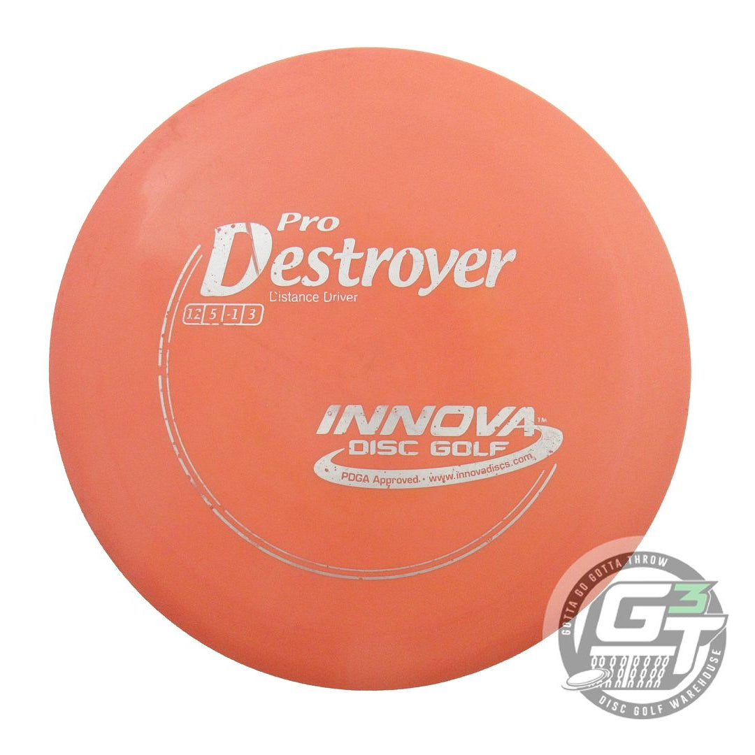 USED Innova Pro Destroyer 174g Salmon Silver Stamp Distance Driver Golf Disc
