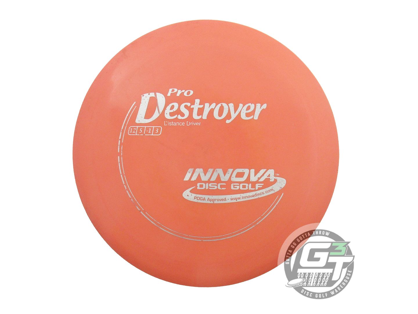 USED Innova Pro Destroyer 174g Salmon Silver Stamp Distance Driver Golf Disc